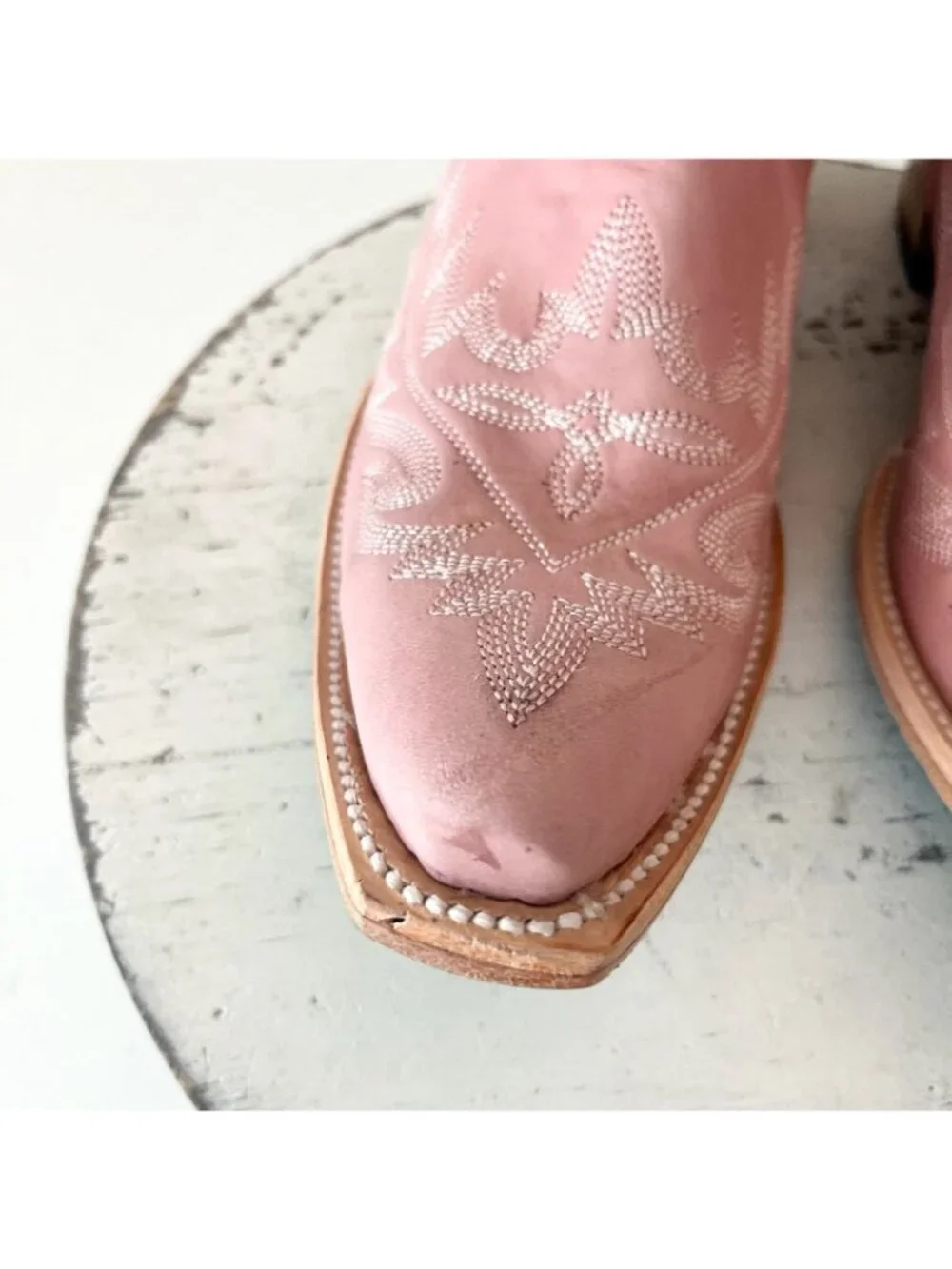 Lane LEXINGTON Over the Knee Womens Cowboy Boots 8.5 Pink Western Cowgirl Tall